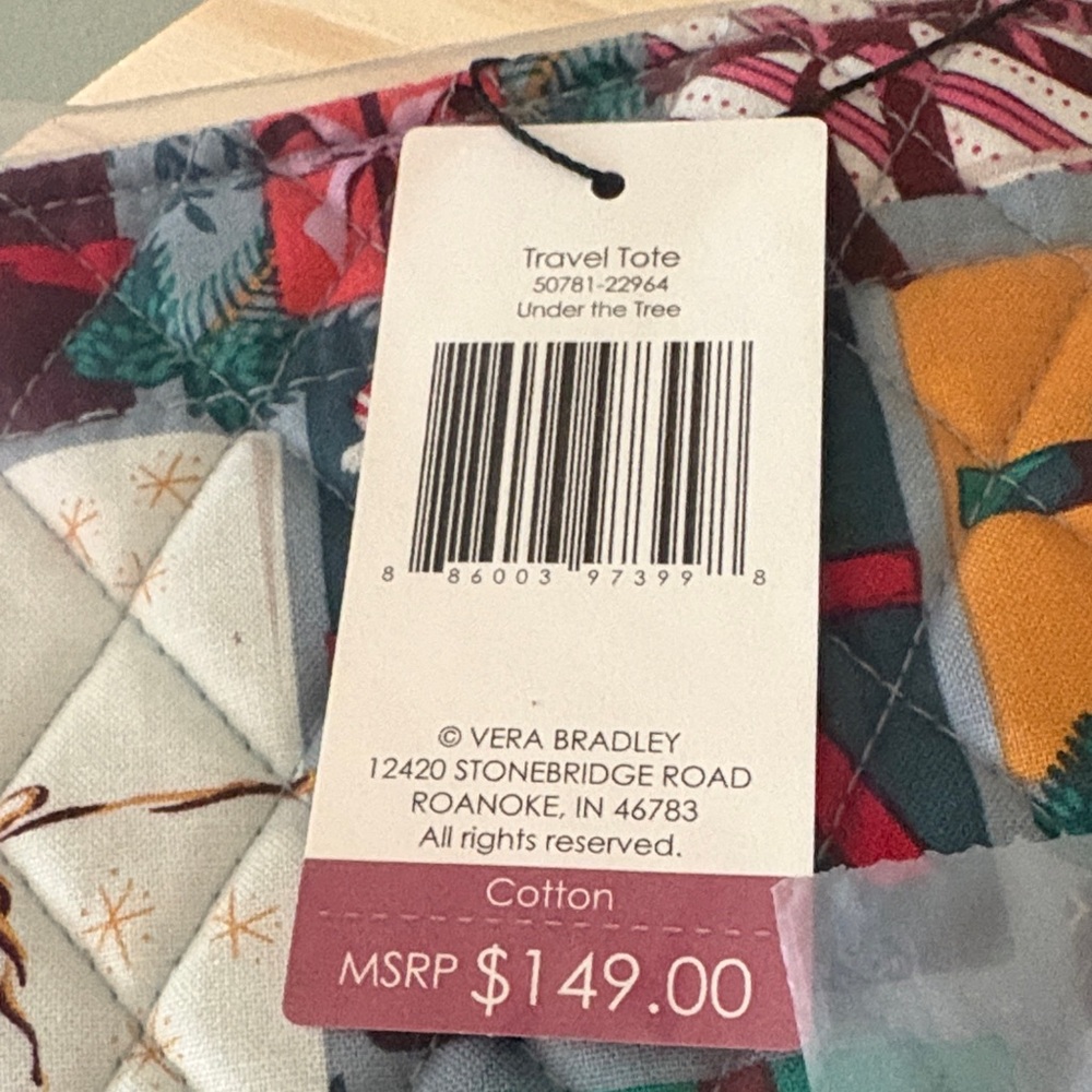 Vera Bradley Quilted Multicolor Patchwork Tote in… - image 3